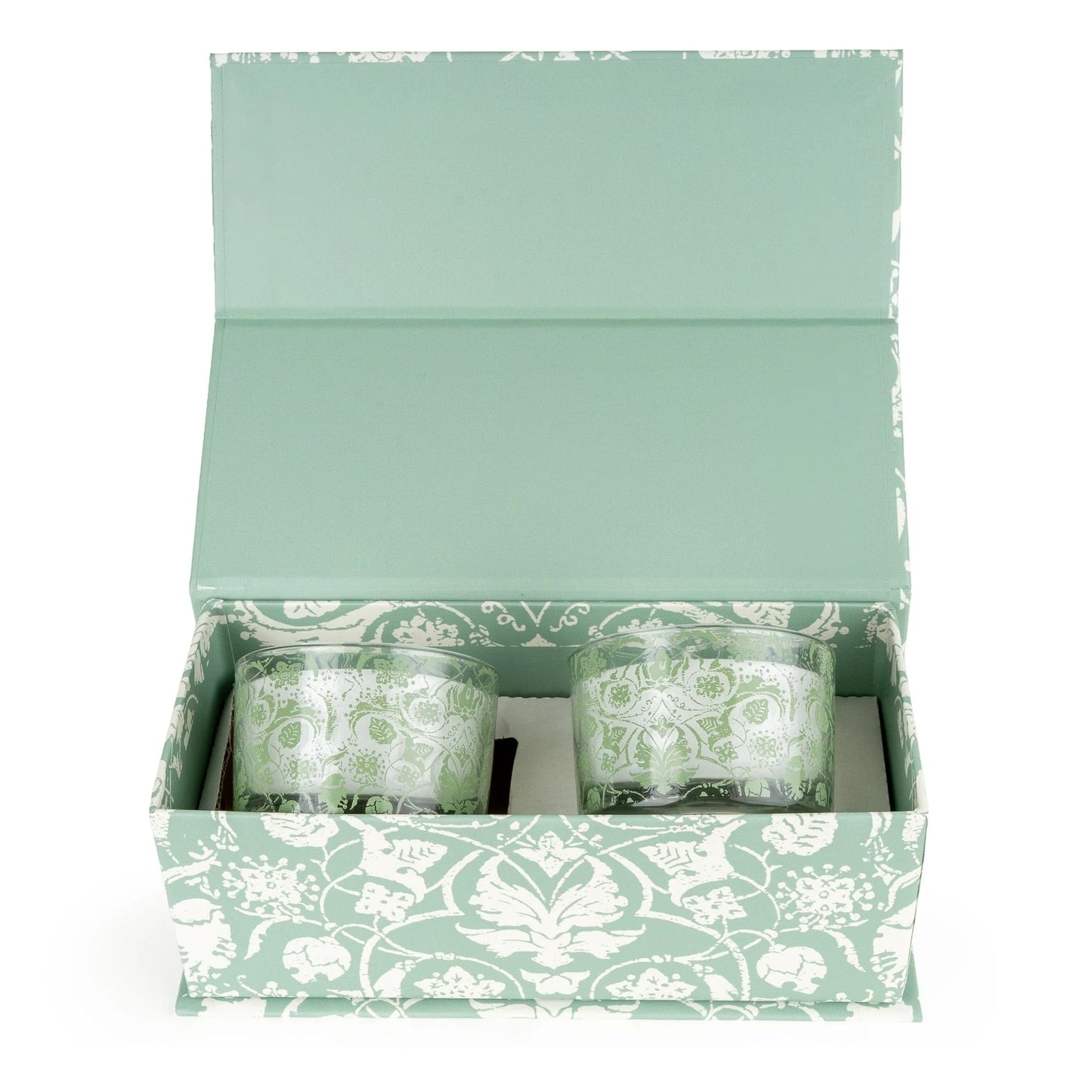 Twin Candle Gift - Jacquard Sage