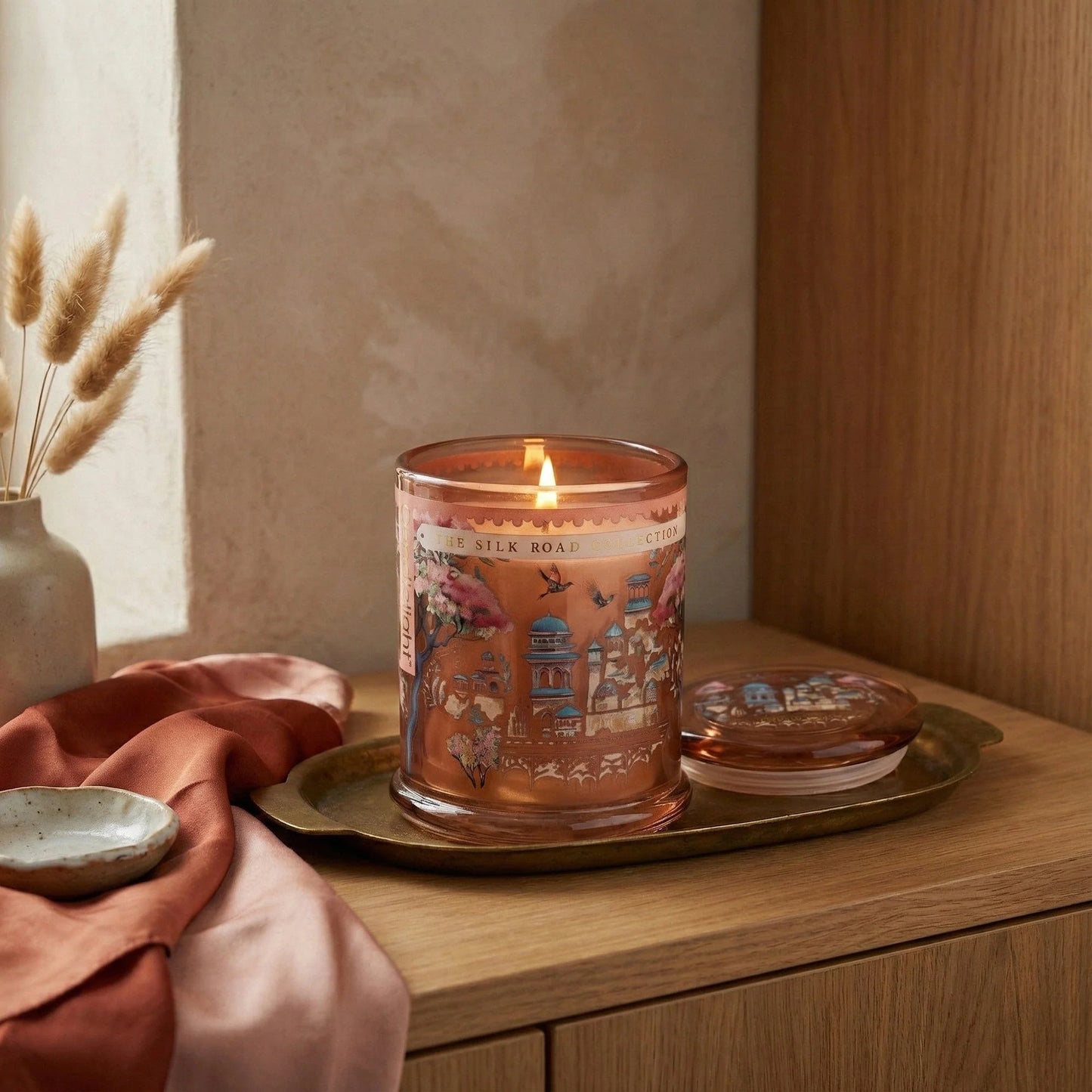 Large Candle Jar - Jhangye Pink