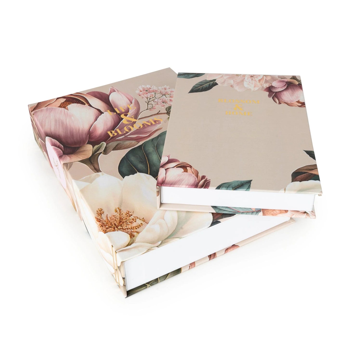 Set of 2 Storage Boxes - Peony