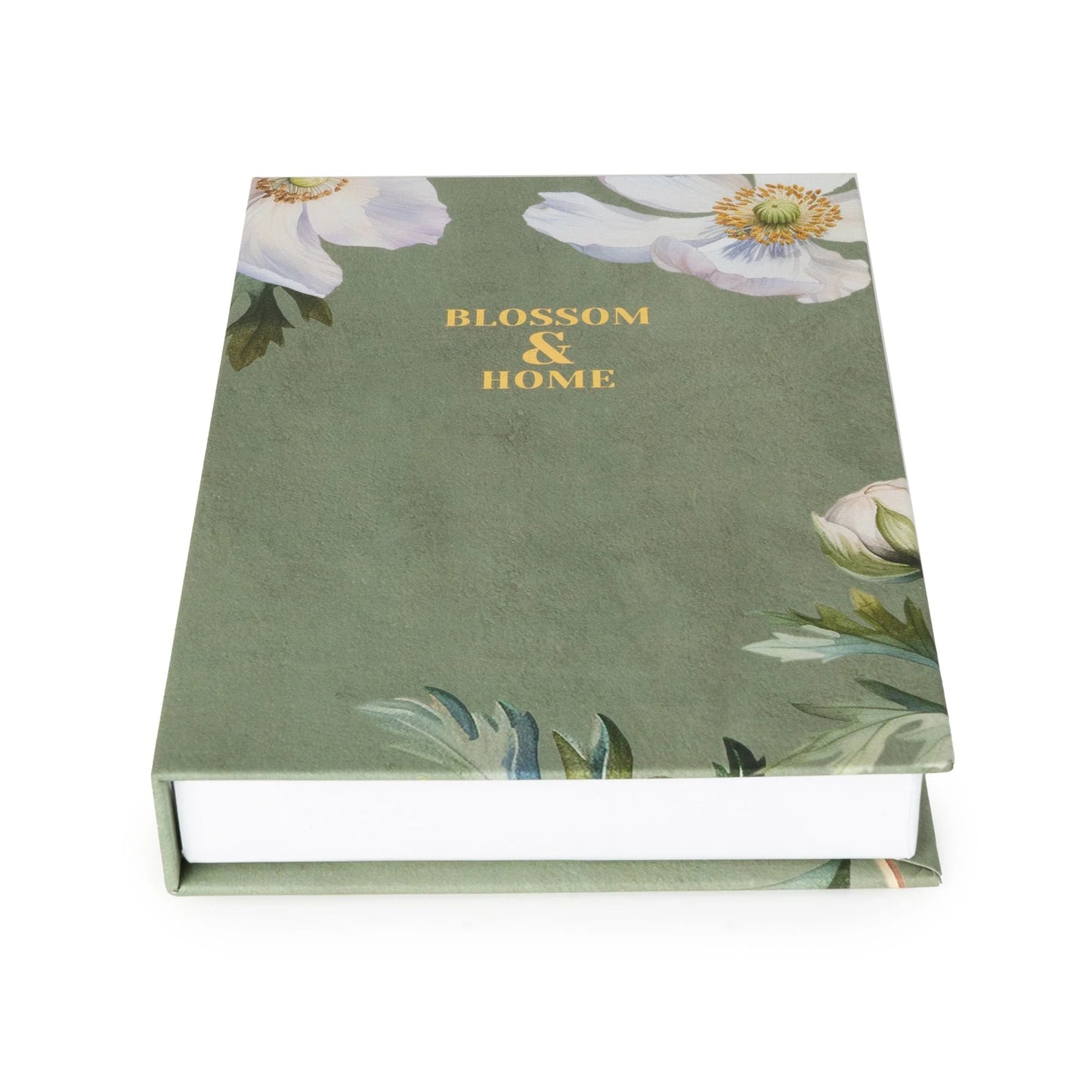 Set of 2 Storage Boxes - White Poppy