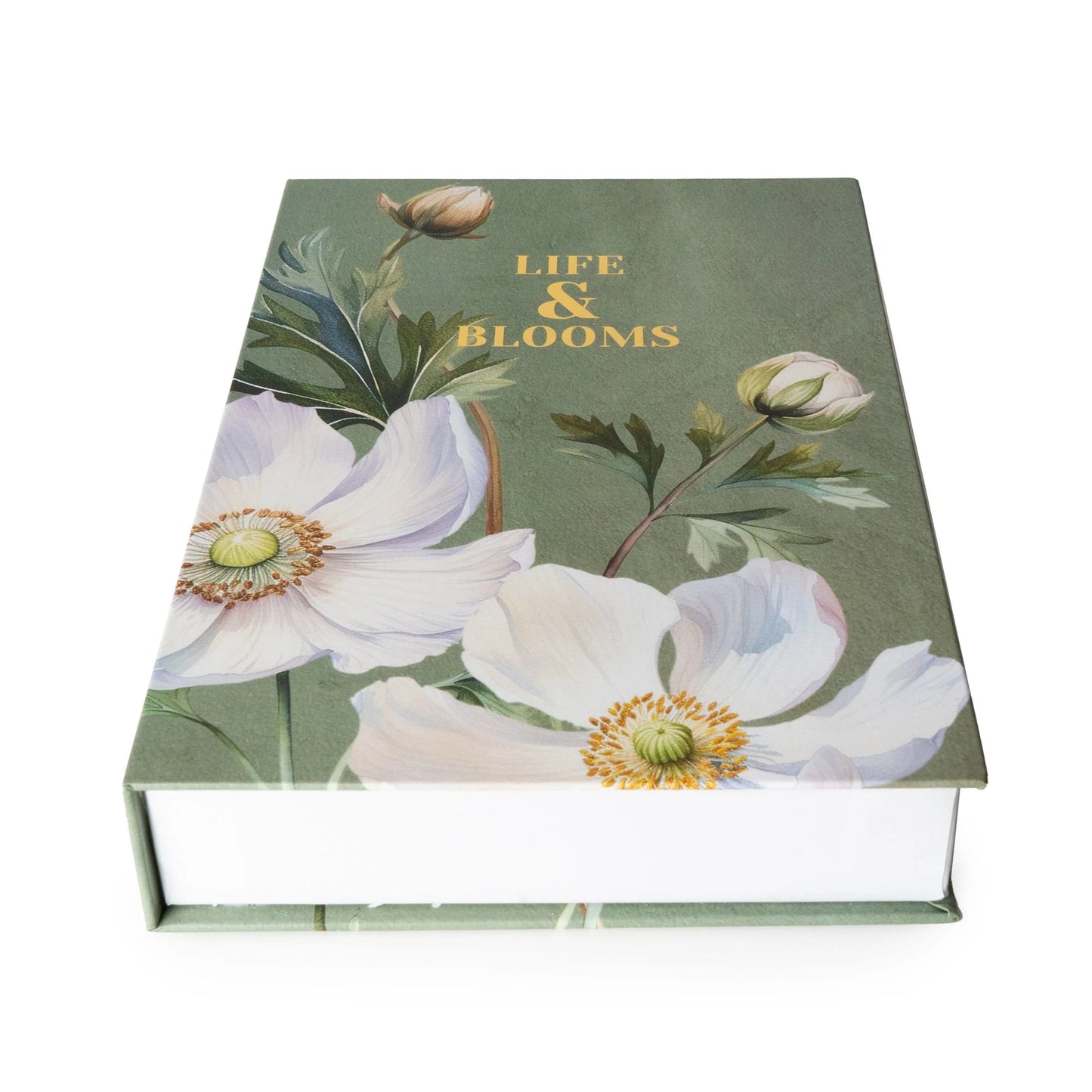 Set of 2 Storage Boxes - White Poppy