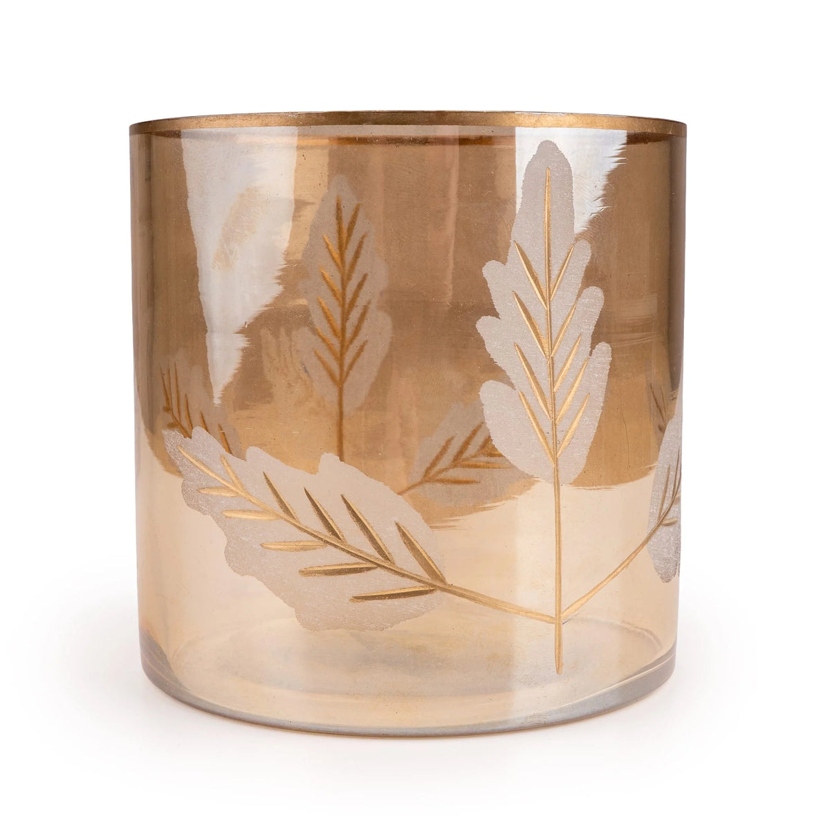Gold Leaf Design Tealight Holder