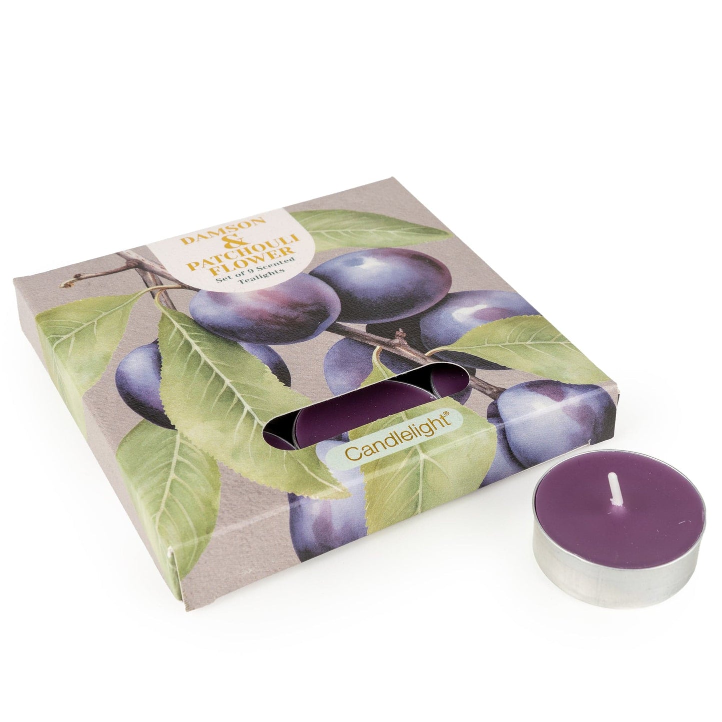 Damson & Patchouli Flower Tea Lights