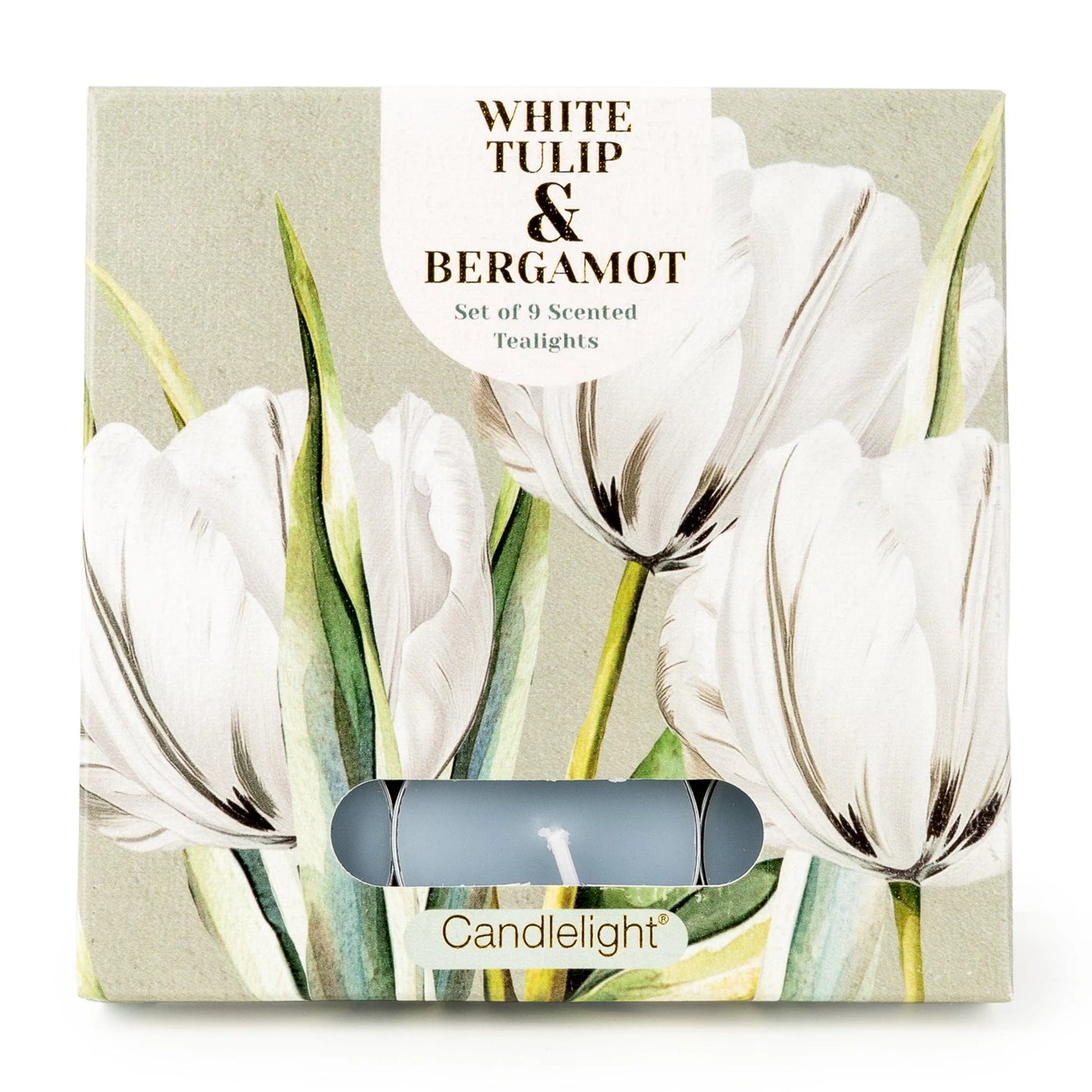 White Tulip & Bergamot Tea Lights