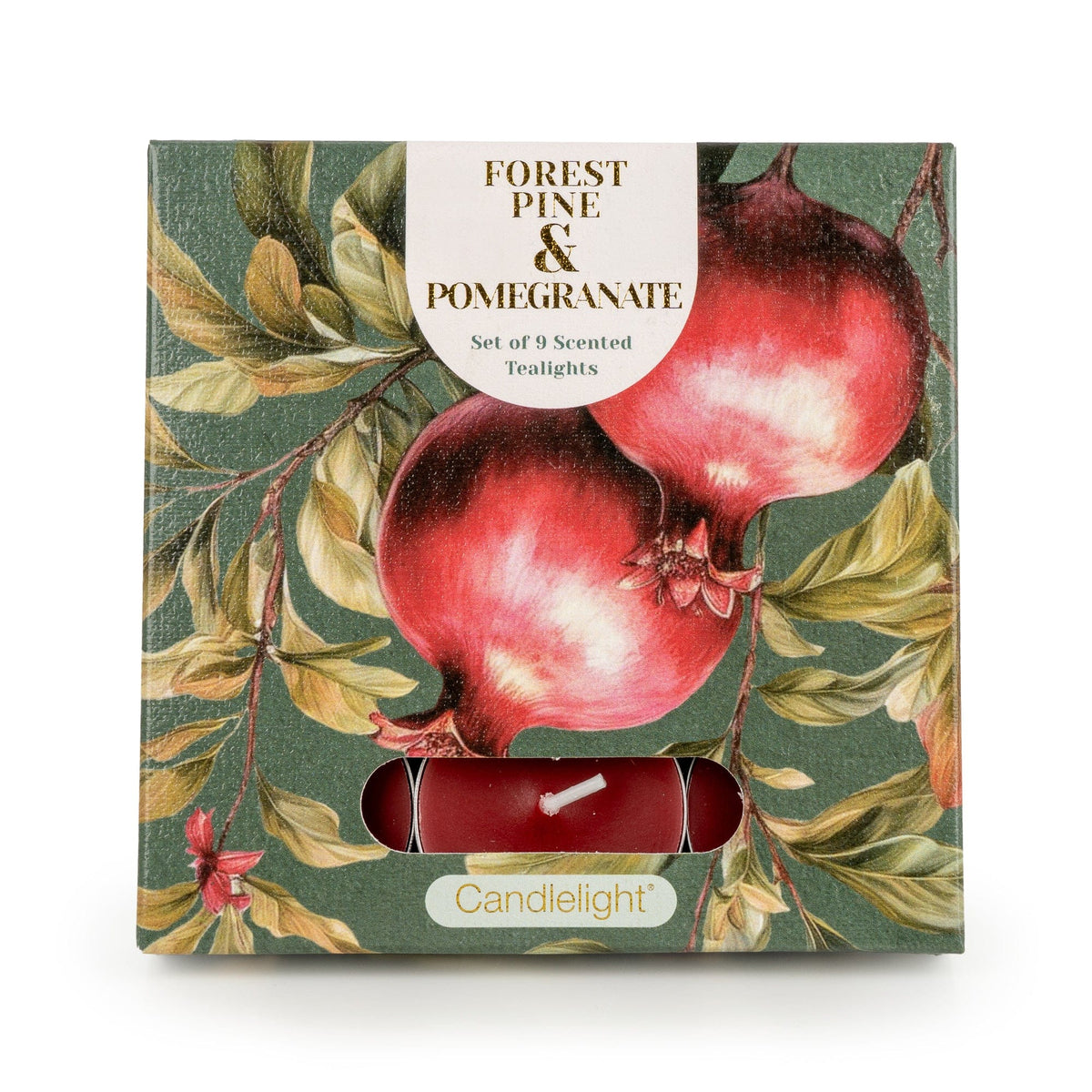 Forest Pine & Pomegranate Tealights