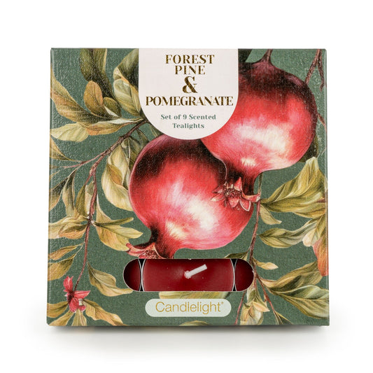 Forest Pine & Pomegranate Tealights