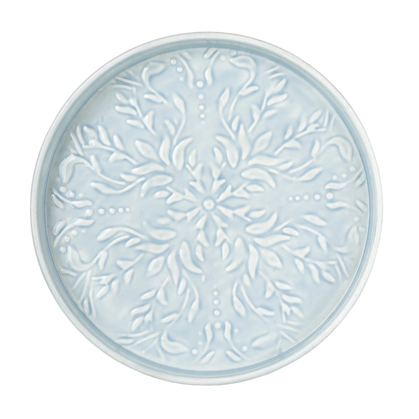 Embossed Metal Tray - Blue