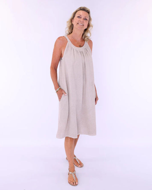 Tie Back Sundress Sand