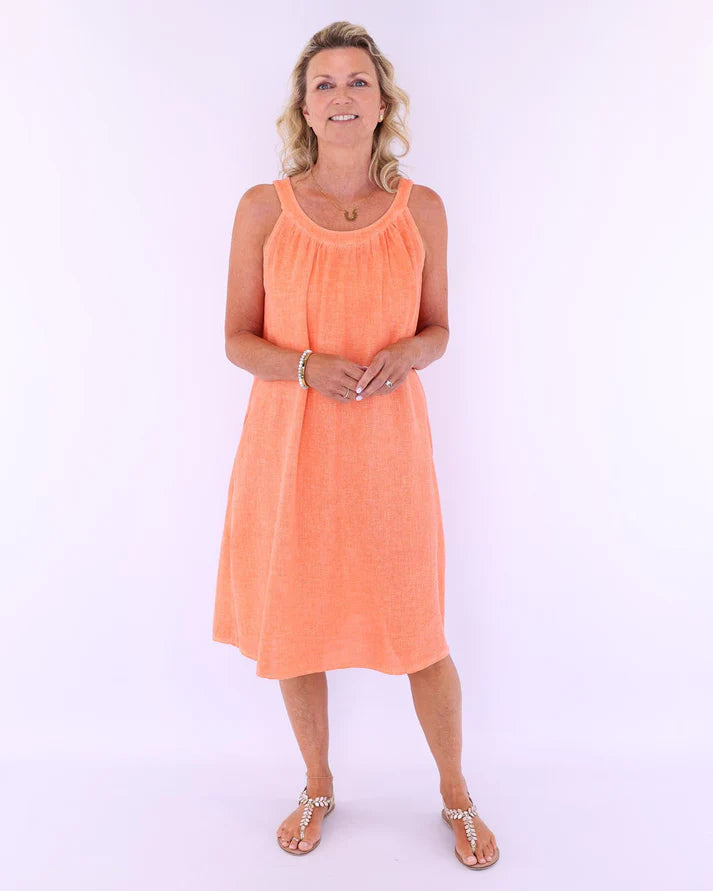 Tie Back Sundress Orange