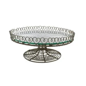 Wire Heart Cake Stand