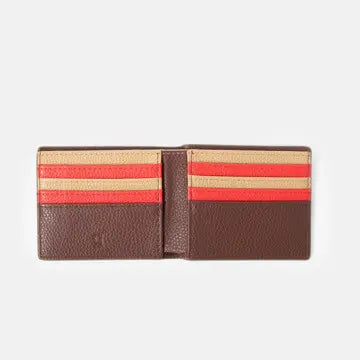 Wallet, Bifold Navy & Khaki Stripe