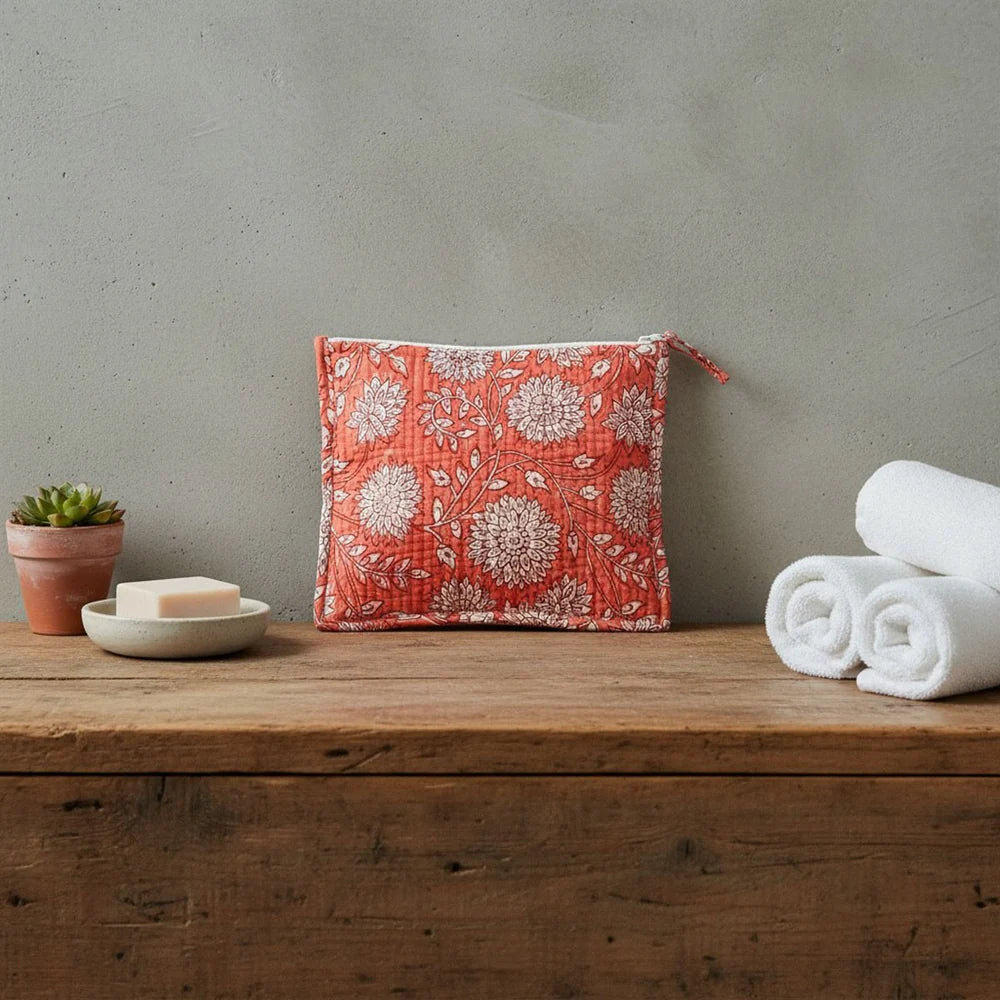 Coral Jaipur Flat Pouch