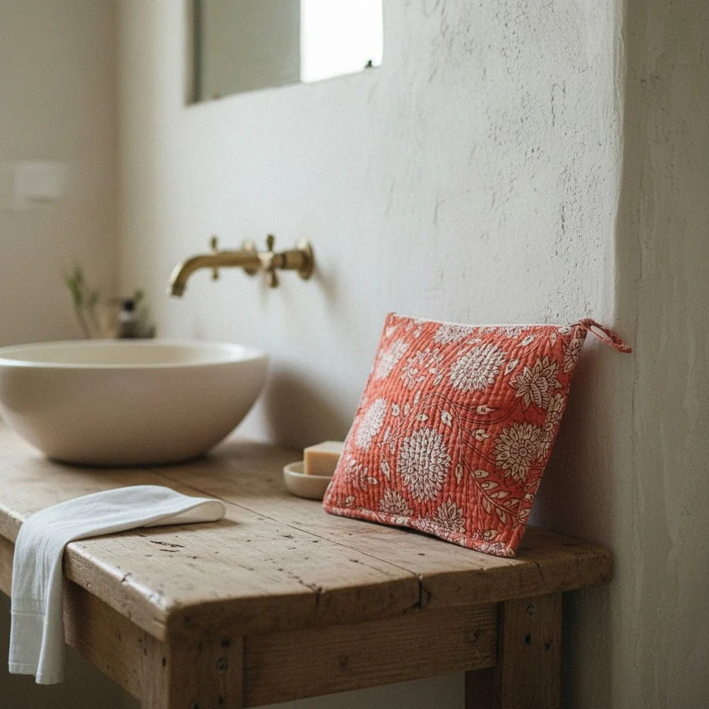 Coral Jaipur Flat Pouch