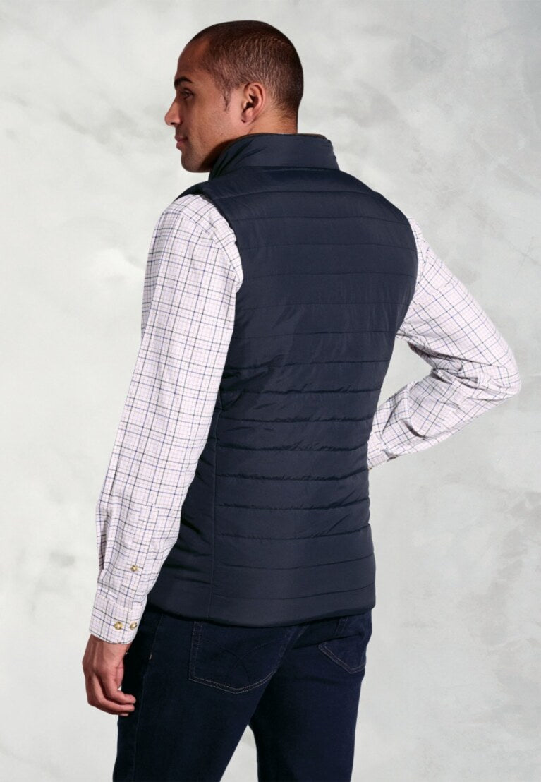 Navy Tampa Quilted Gilet