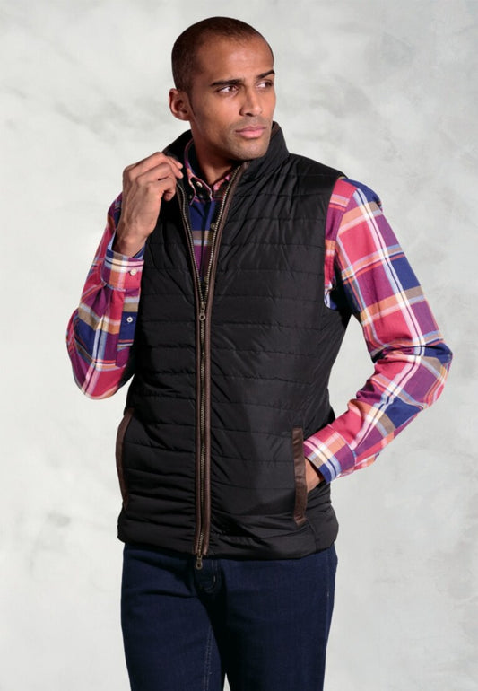 Black Tampa Quilted Gilet