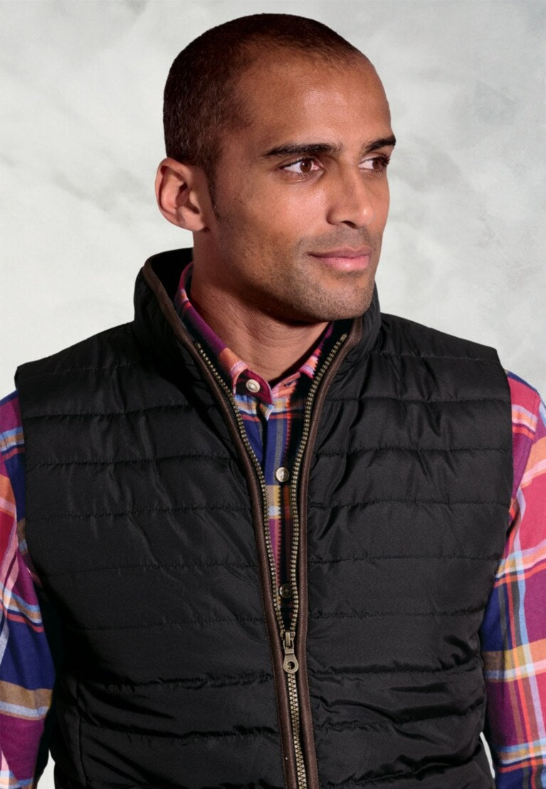 Black Tampa Quilted Gilet