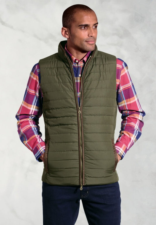 Olive Tampa Quilted Gilet