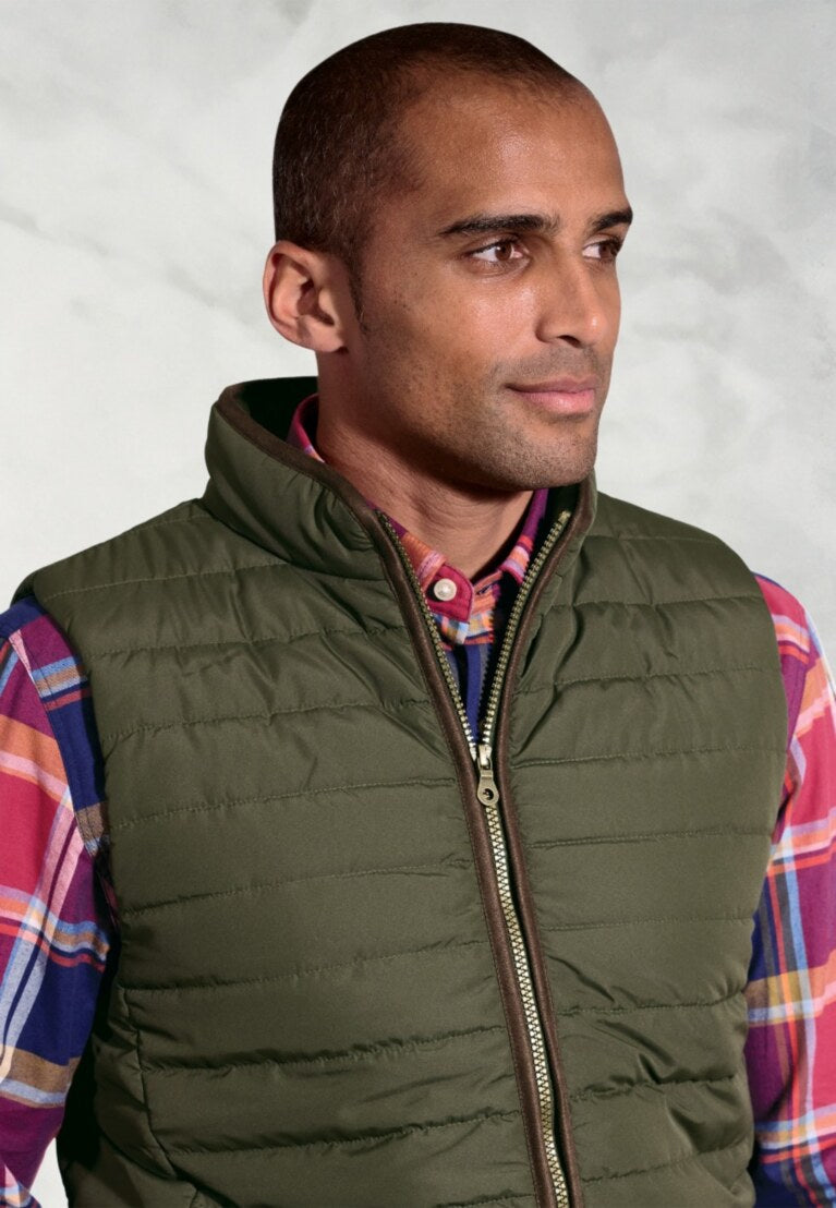 Olive Tampa Quilted Gilet