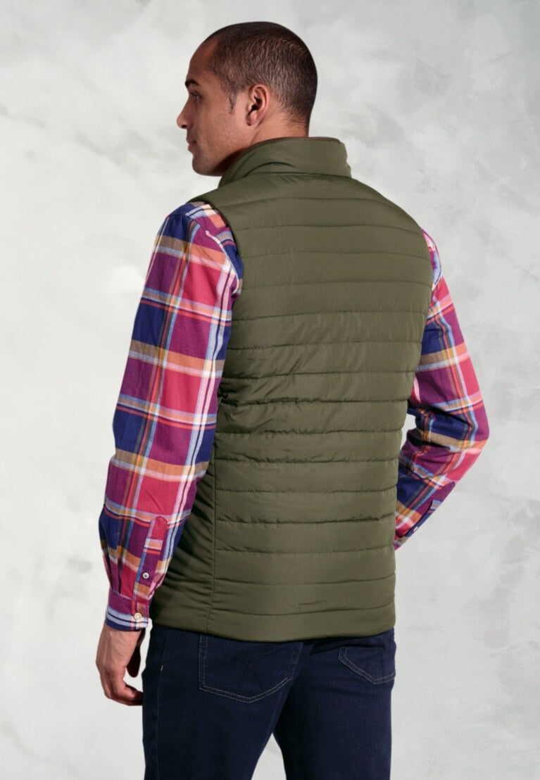 Olive Tampa Quilted Gilet