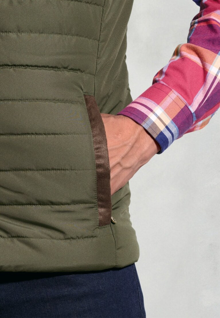 Olive Tampa Quilted Gilet